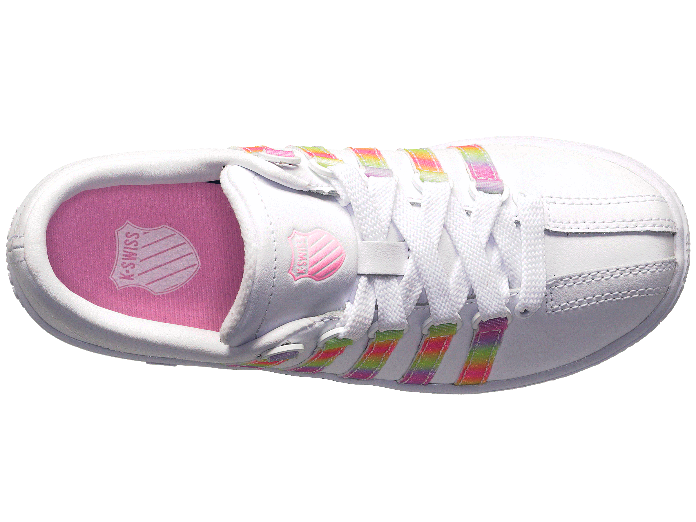 57161-184-M | CLASSIC LX | WHITE/ PASTEL RAINBOW