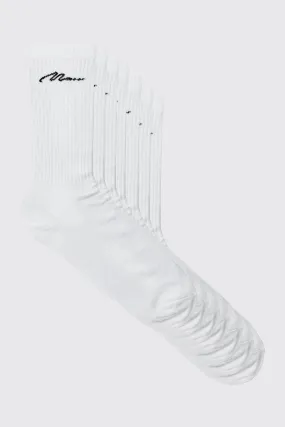 7 Pack Man Signature Sport Socks | boohooMAN UK