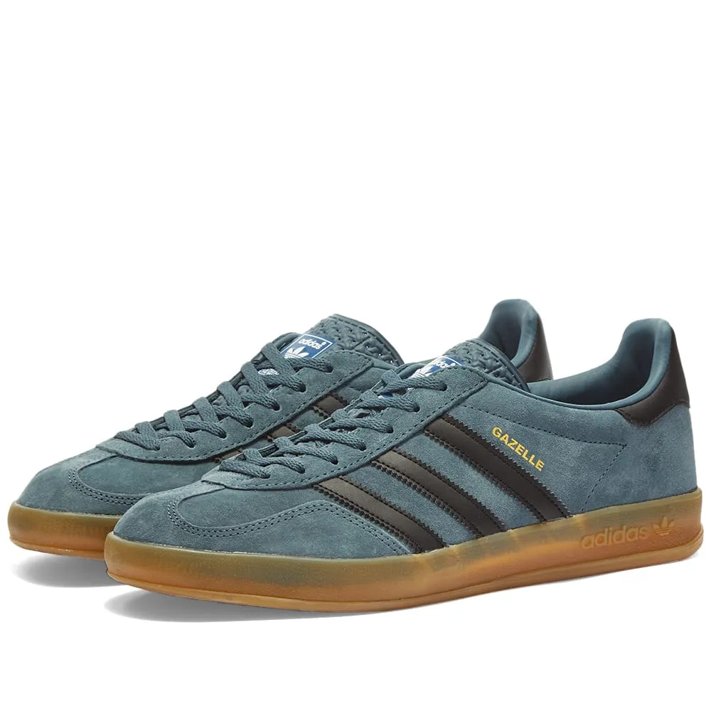 Adidas Gazelle IndoorLegacy Blue, Gum & Core Black