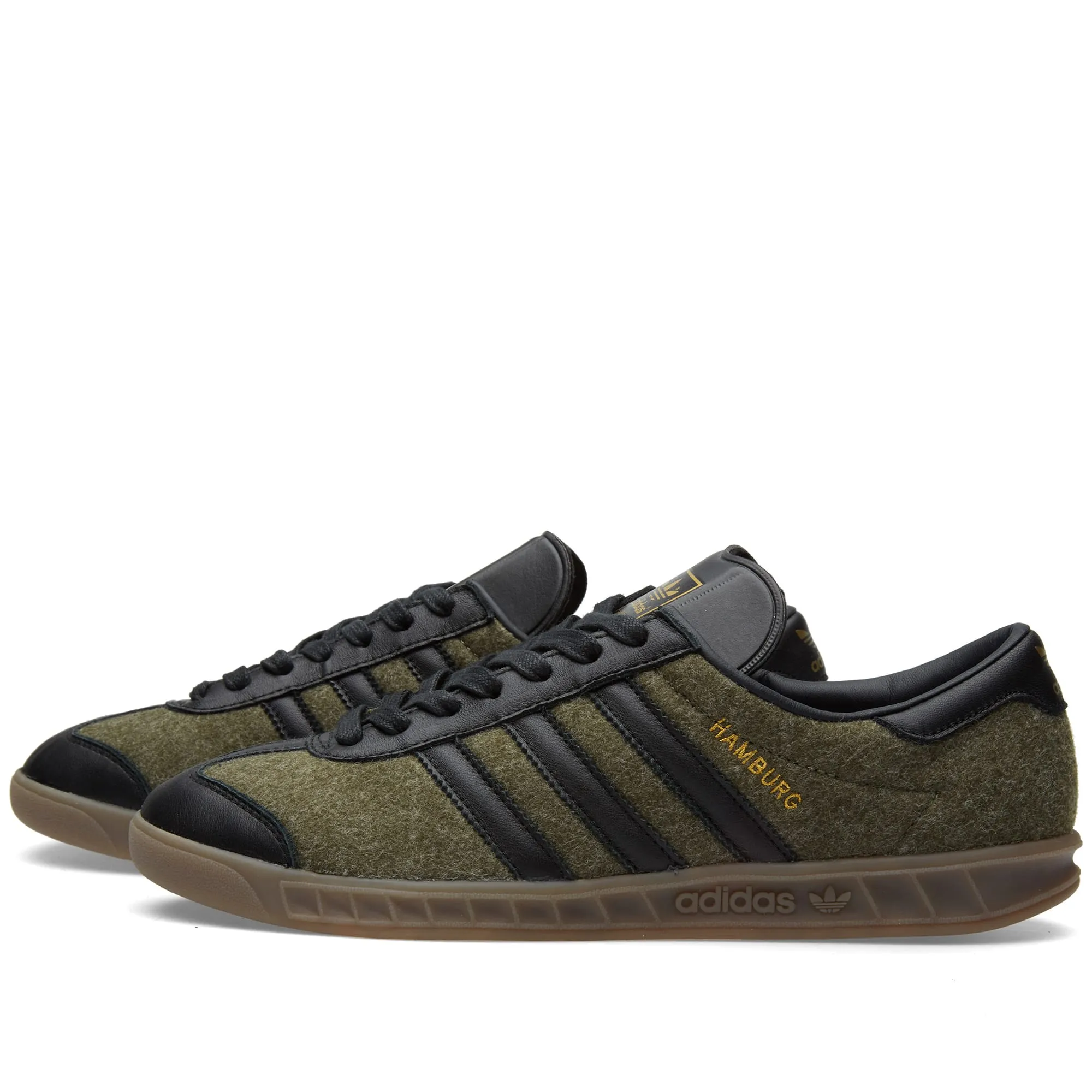 Adidas HamburgJungle Ink, Core Black & Gum