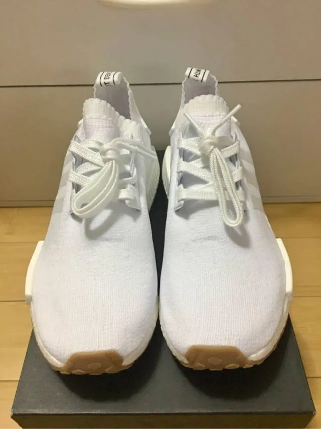 Adidas NMD R_1 Primeknit PK White Gum Pack Men Size8&9US