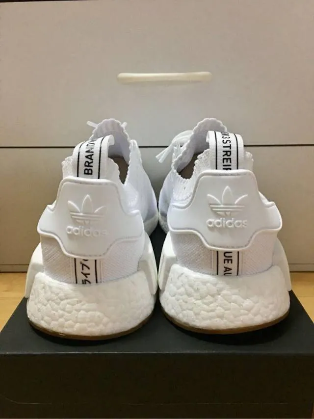 Adidas NMD R_1 Primeknit PK White Gum Pack Men Size8&9US