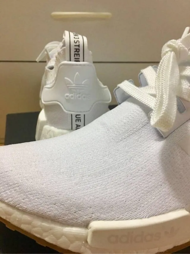 Adidas NMD R_1 Primeknit PK White Gum Pack Men Size8&9US