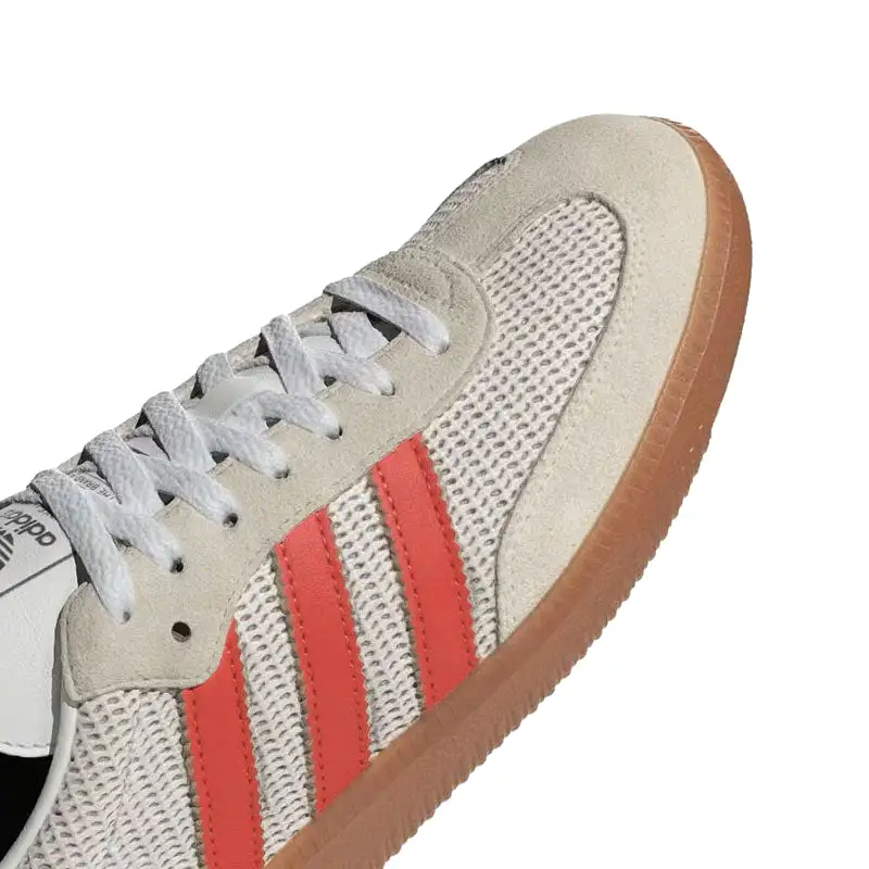 Adidas Samba OG Crystal White/Preloved Red/Gum M2 Fabric IG1380