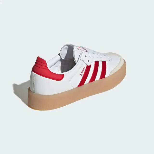 Adidas Women's Sambae (White Scarlet Gum/ Cloud White/ B...