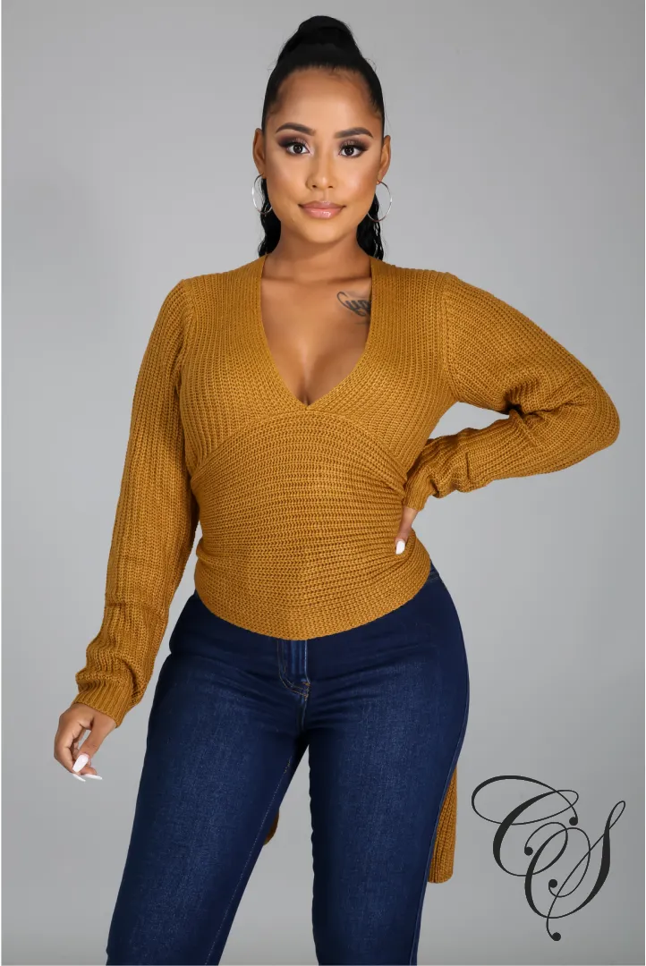 Amari Asymmetrical Knit Sweater