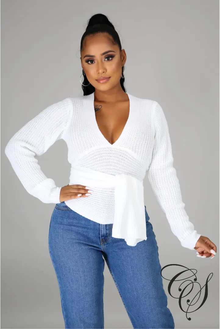 Amari Asymmetrical Knit Sweater