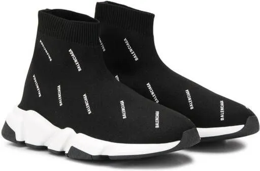 Balenciaga Kids Speed sock-style sneakers Black