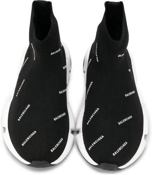 Balenciaga Kids Speed sock-style sneakers Black