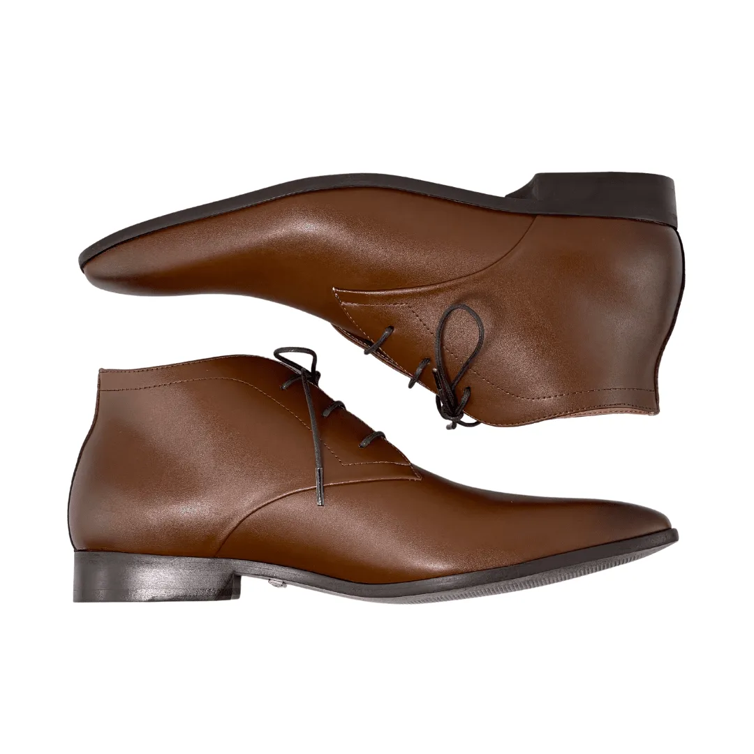 'Benjie' men's vegan chukka by Zette Shoes - cognac