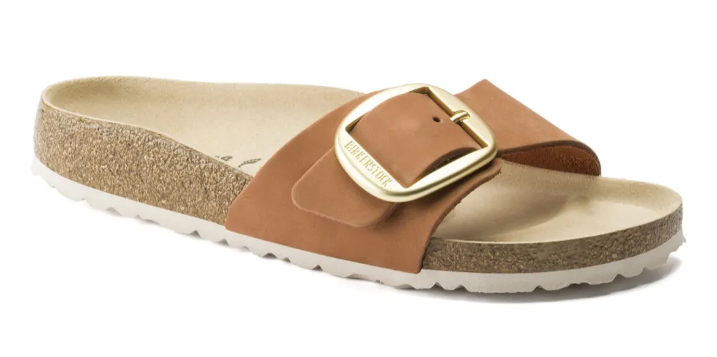 Birkenstock Womens Madrid Big Buckle- Brandy Nubuck