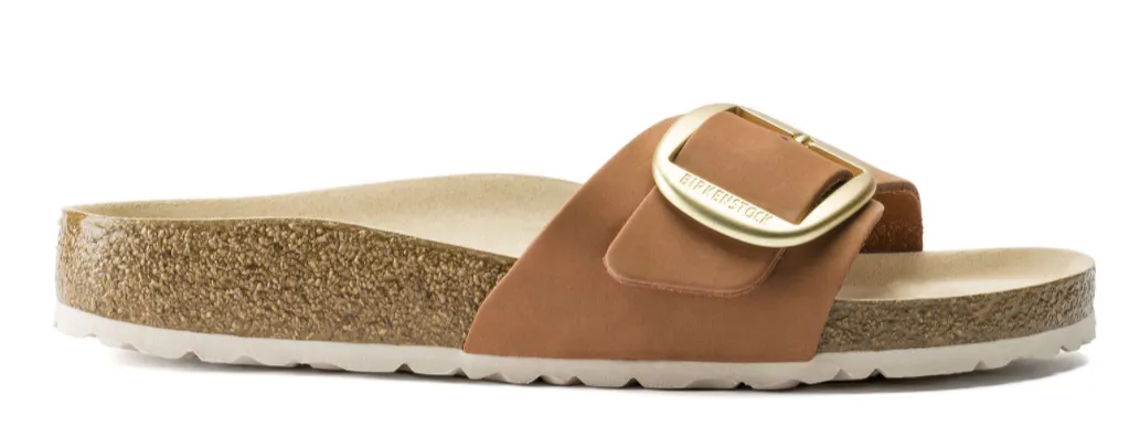 Birkenstock Womens Madrid Big Buckle- Brandy Nubuck