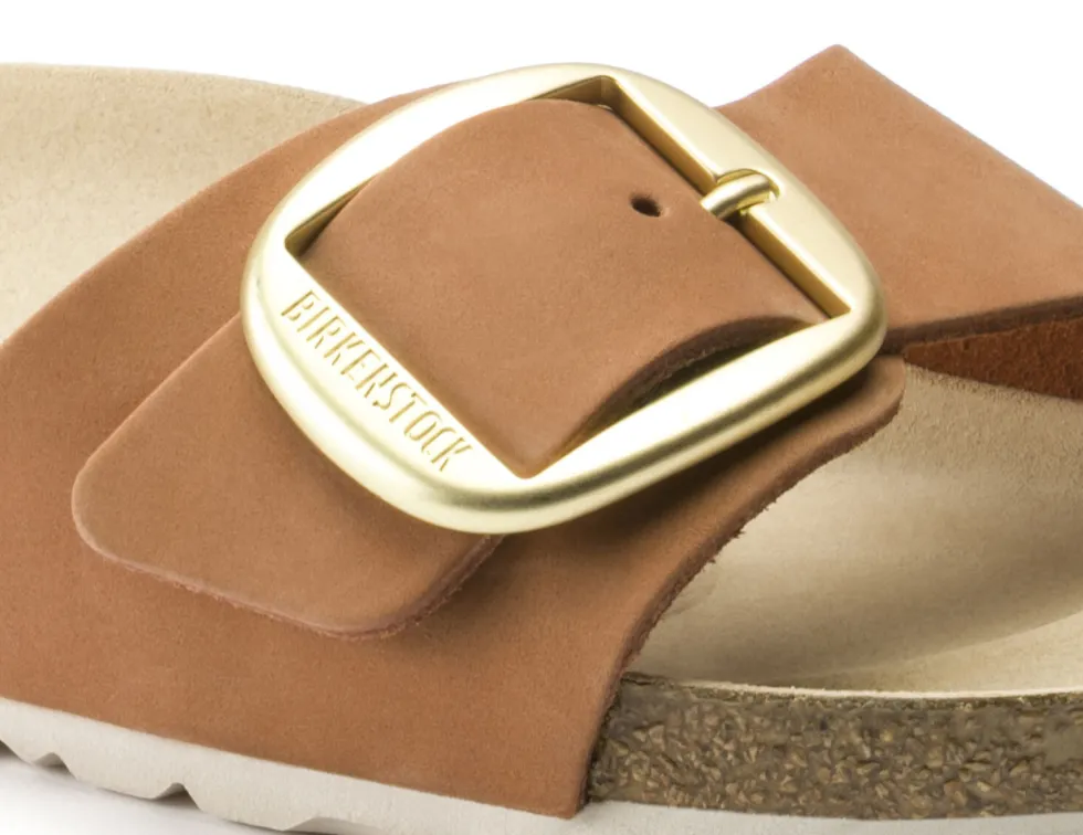 Birkenstock Womens Madrid Big Buckle- Brandy Nubuck