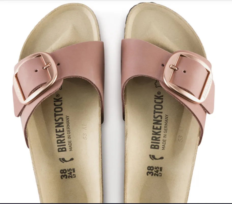 Birkenstock Womens Madrid Big Buckle- Rose