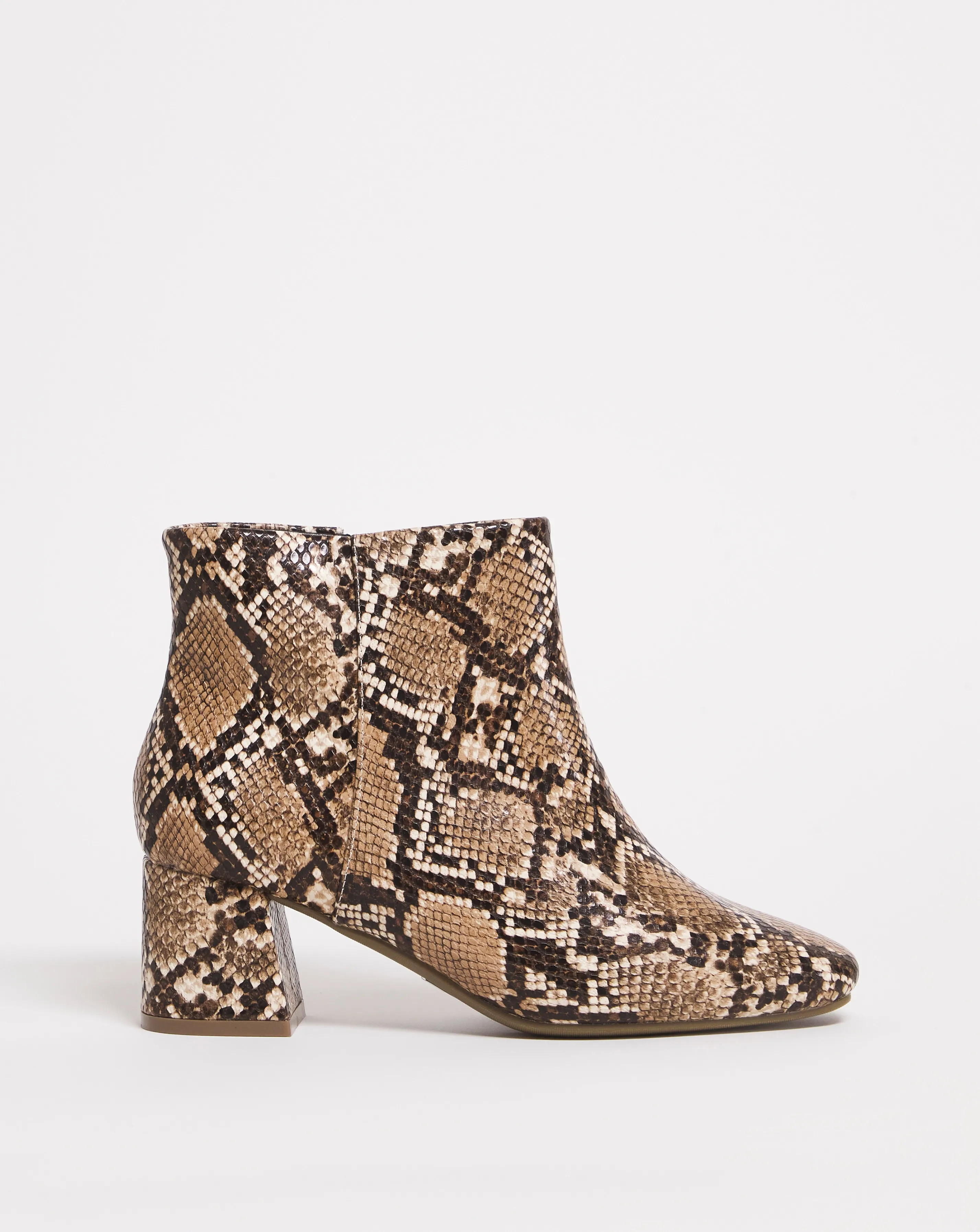 Block Heeled Boot E Fit | Simply Be