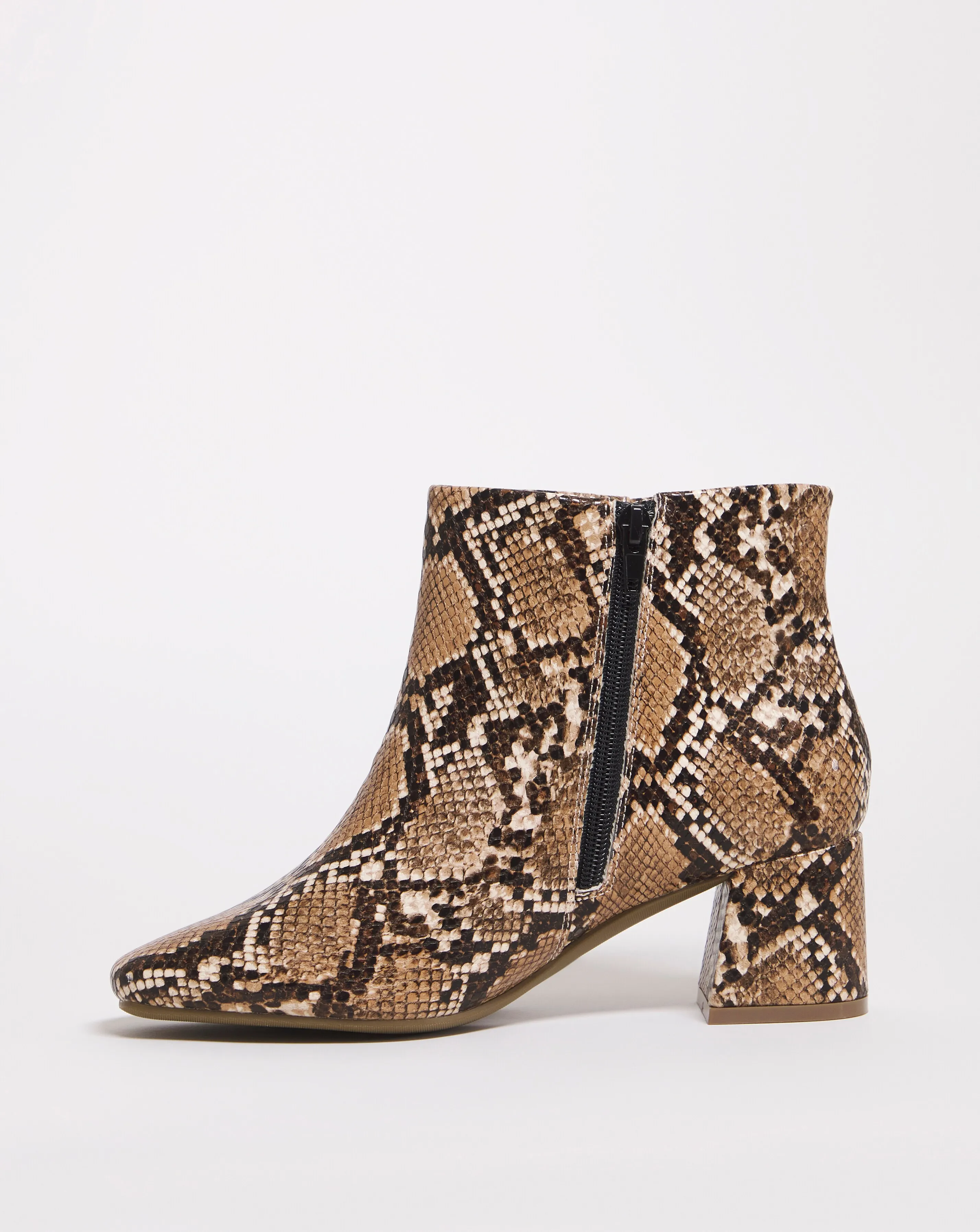 Block Heeled Boot E Fit | Simply Be