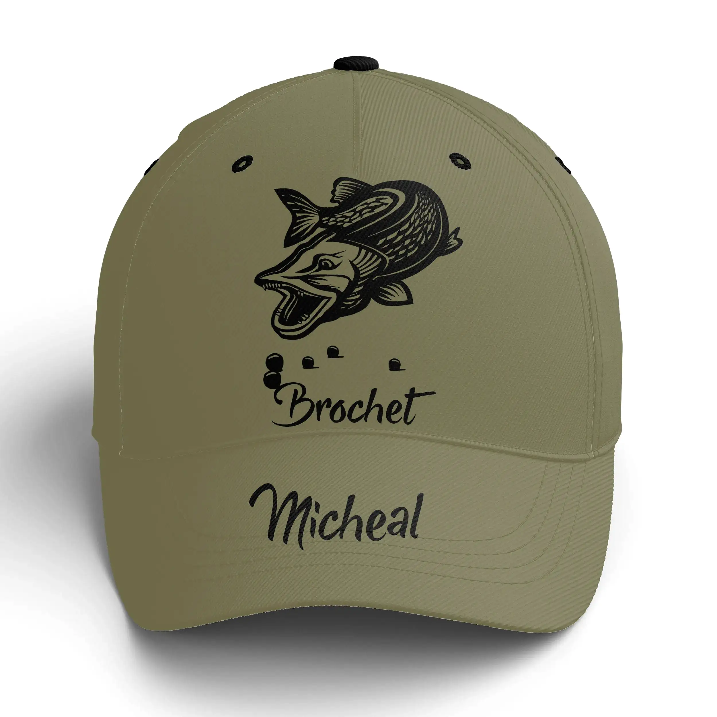 Casquette Pêcheur, Pêche du Brochet, Cadeau Personnalisé Fans de Pêche - CT14082331