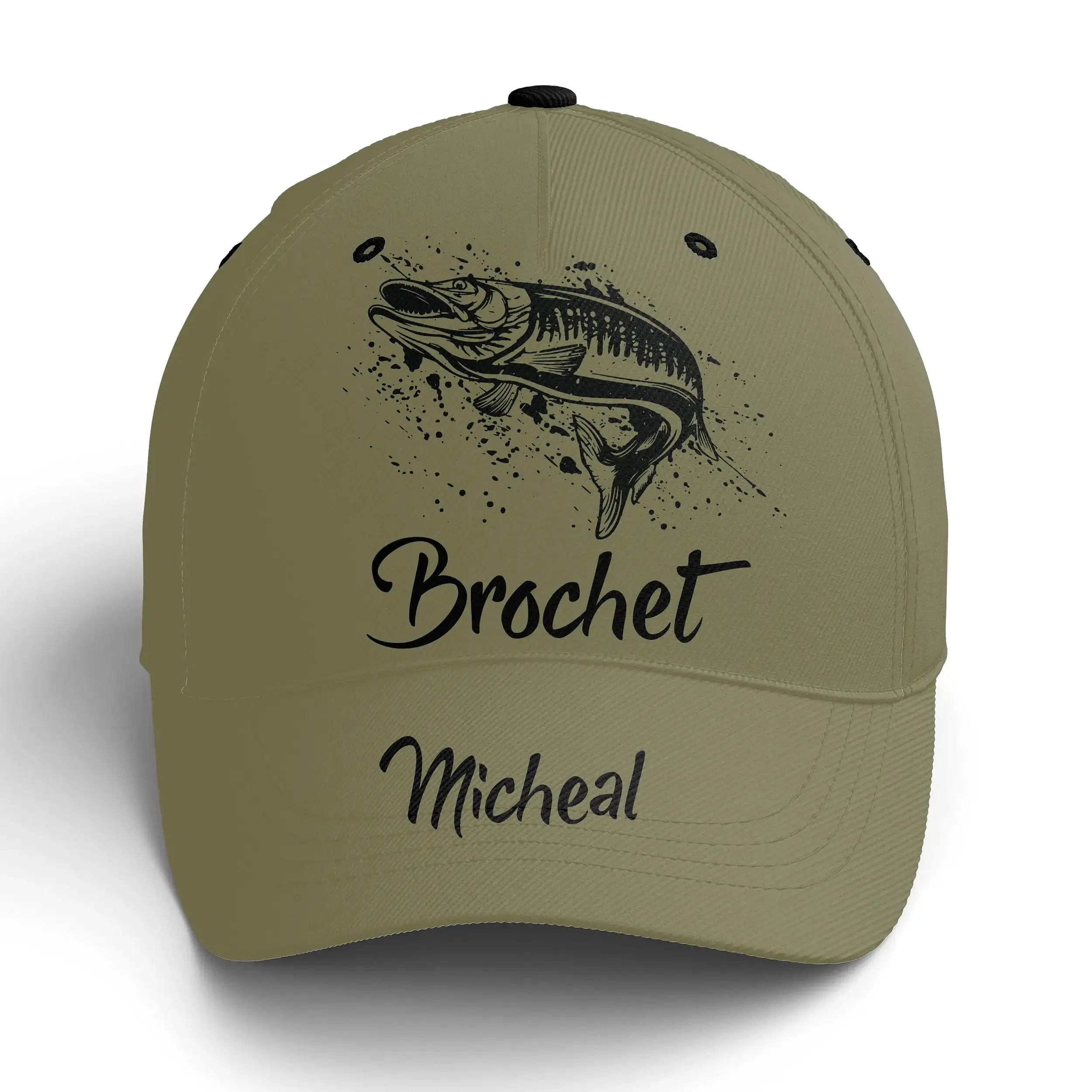 Casquette Pêcheur, Pêche du Brochet, Cadeau Personnalisé Fans de Pêche - CT14082333