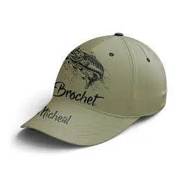 Casquette Pêcheur, Pêche du Brochet, Cadeau Personnalisé Fans de Pêche - CT14082333