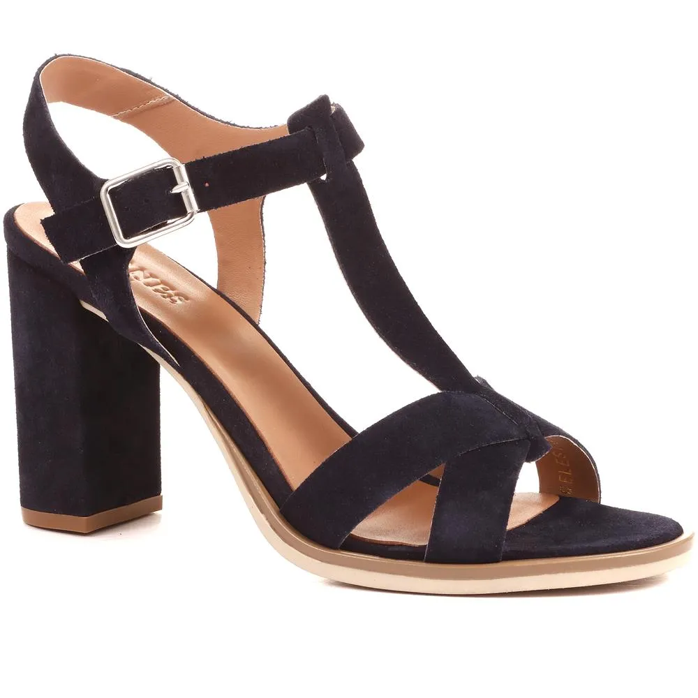 Celestia T-Bar Block Heeled Sandals - CELESTIA / 322 296