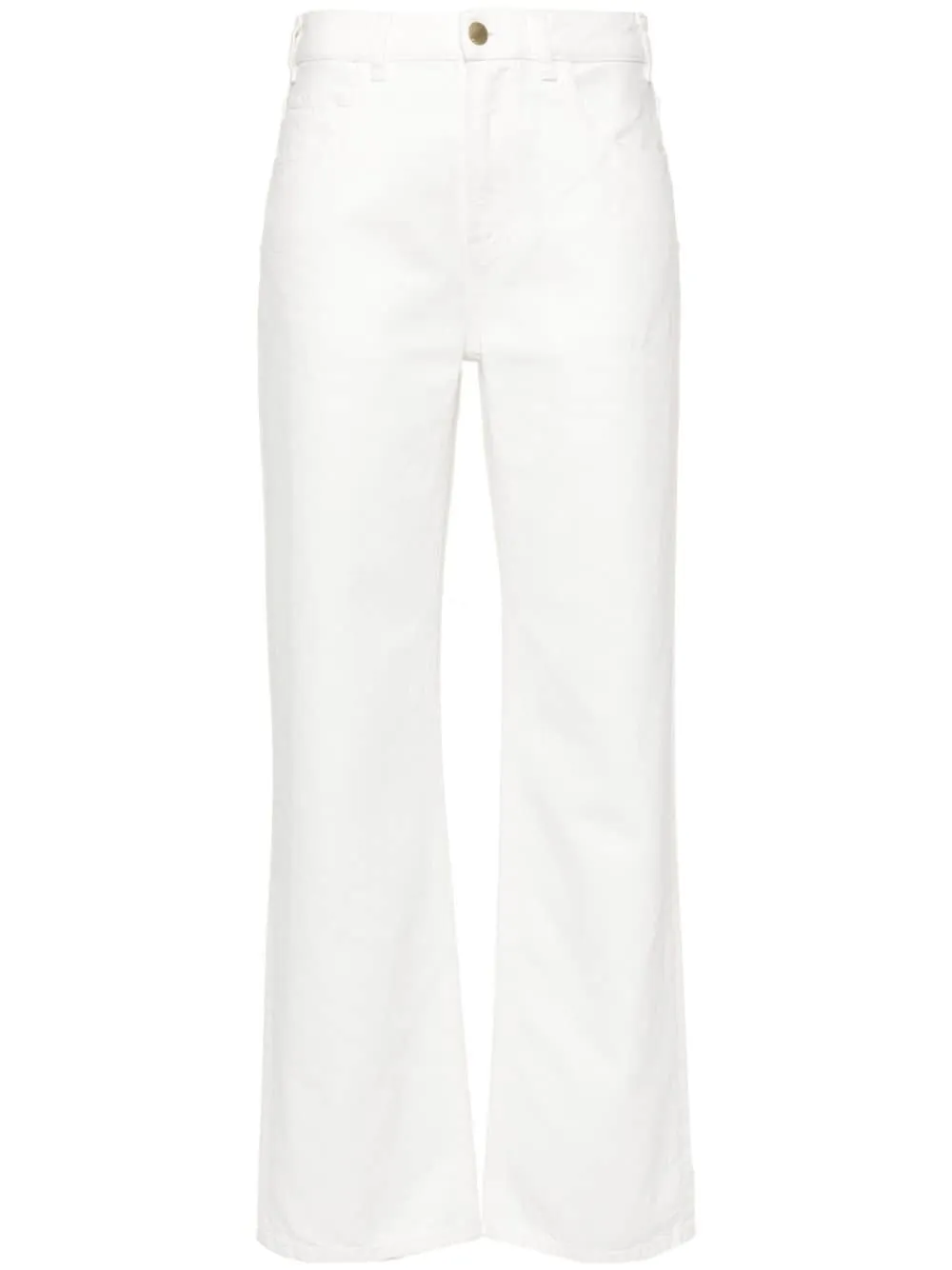 CHLO Fashionable High-Waisted White Pants for Women