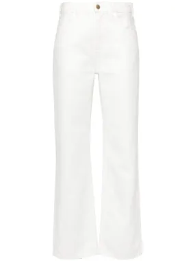 CHLO Fashionable High-Waisted White Pants for Women