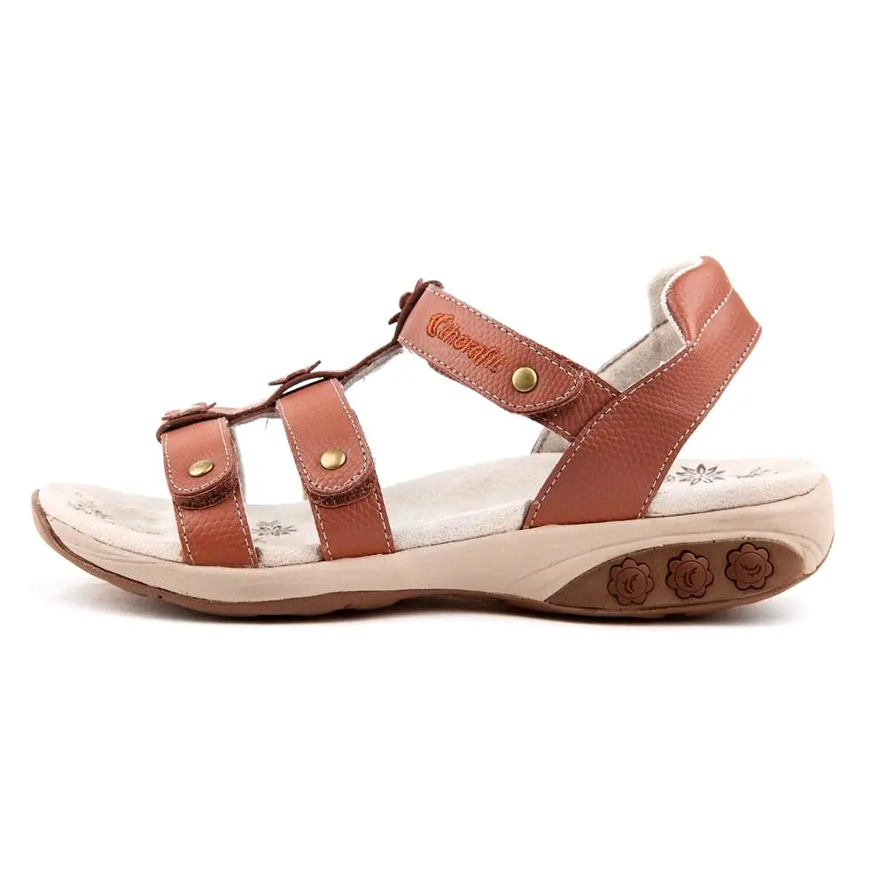 Claire Women's Leather Gladiator Adjustable Sandal