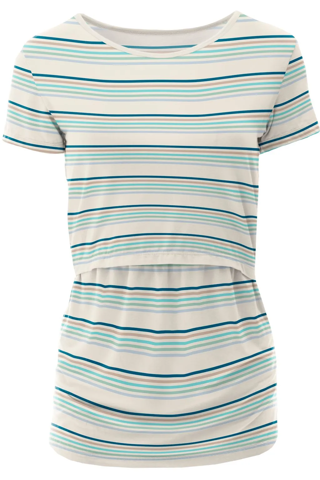 Culinary Arts Stripe Women's Print Short Sleeve Nursing Tee