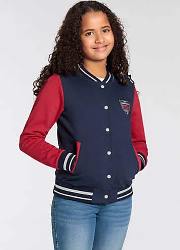 DELMAO Kids College Style Sweat Jacket