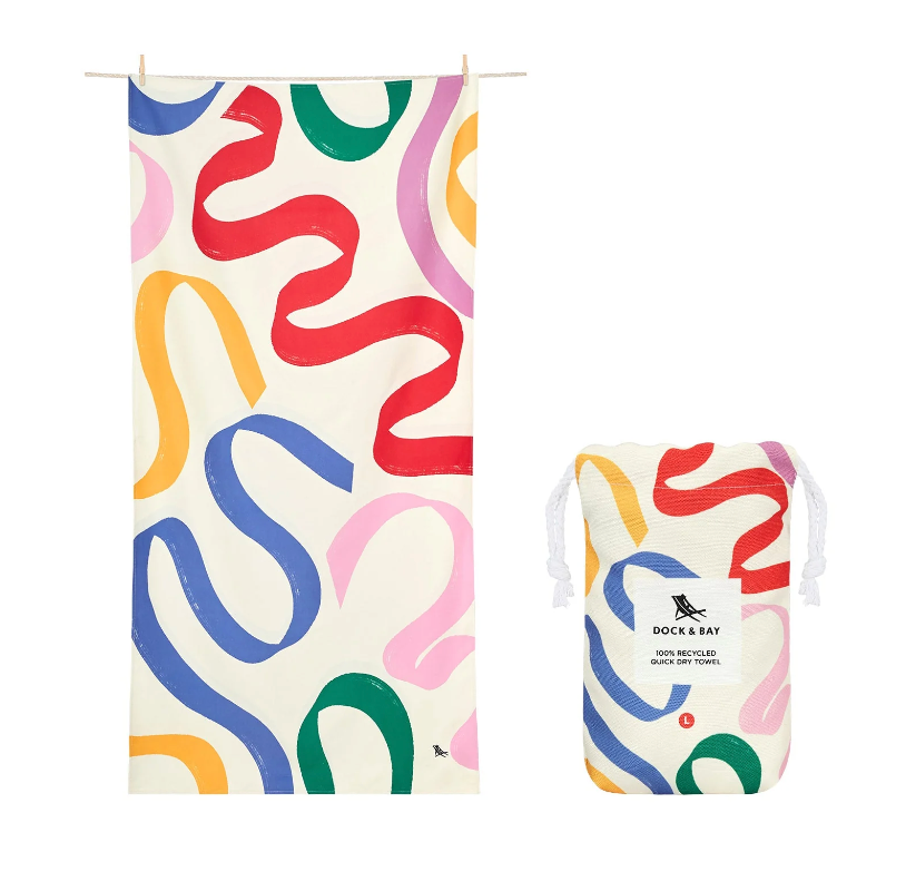 Dock & Bay - Large Kids Quick Dry Towels - Doodle Mood