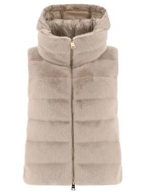 FAUX FUR SLEEVE COAT