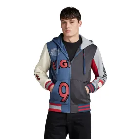 G-Star Men's Varsity Hooded Zip Thru Sweater