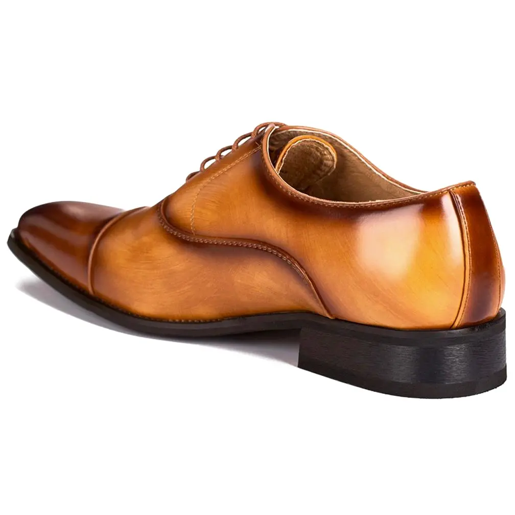 Gino Vitale Lace-up Cap Toe Dress Shoes