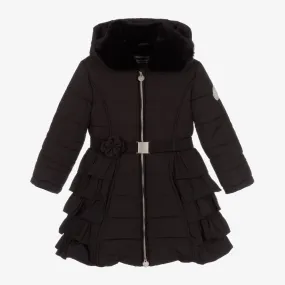 Girls Black Puffer Coat