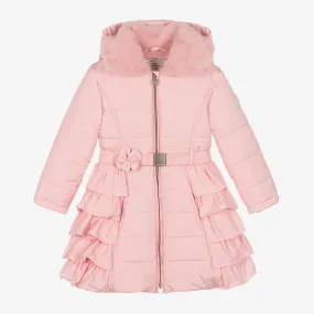 Girls Pink Puffer Coat