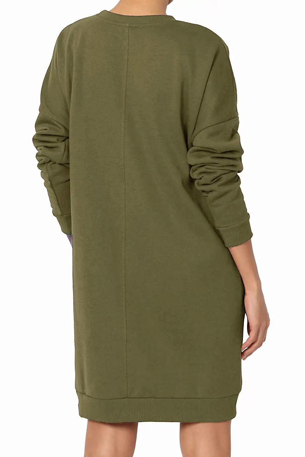 Haute Edition Women's Oversized Pullover Sweatshirt Dress