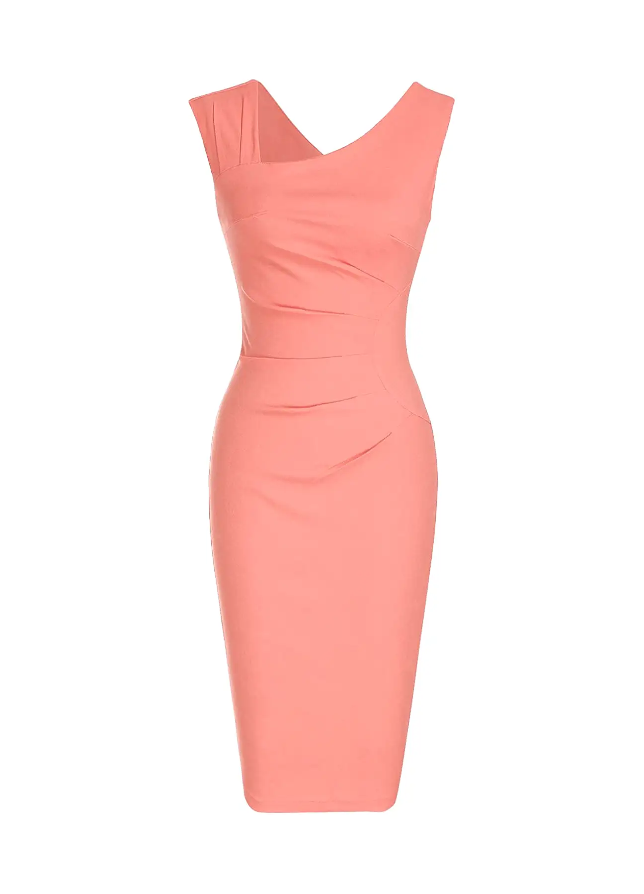 Haute Edition Women's Ruched Shoulder Bodycon Sheath Dress