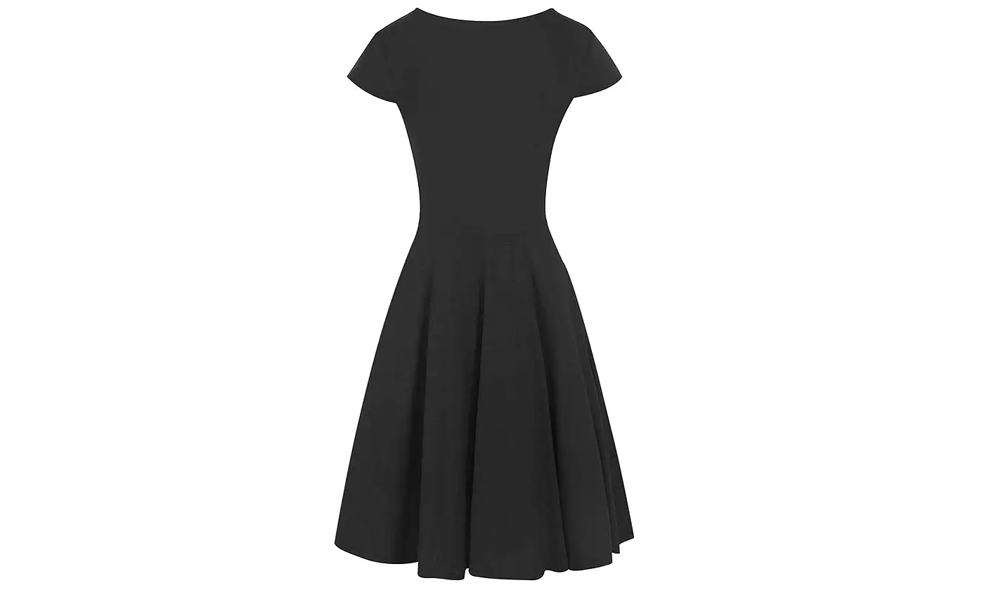 Haute Edition Women's Solid V-Neck Skater Dress