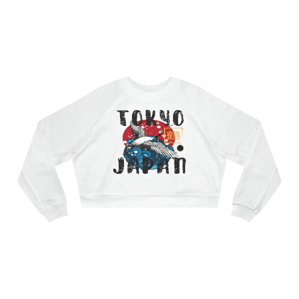 Hello Tokyo! Cropped Fleece Pullover