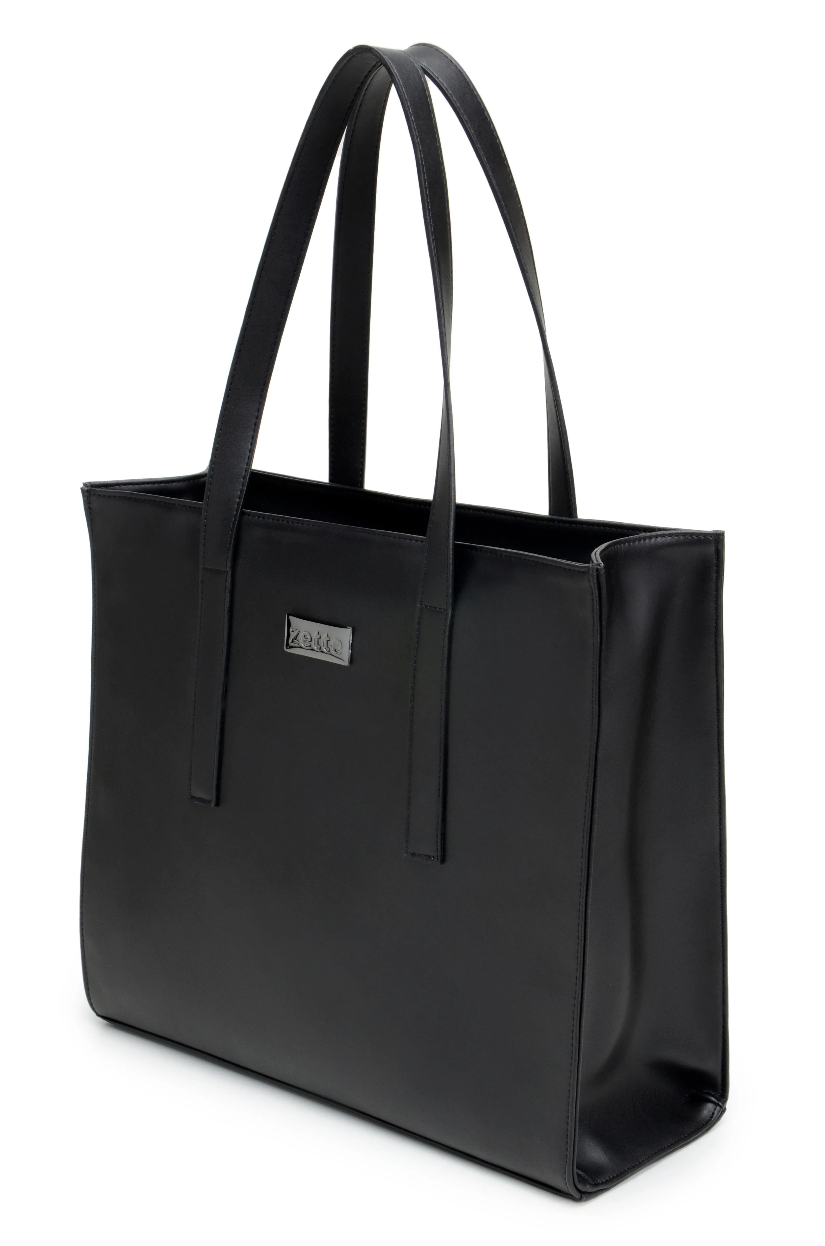 'Henrietta' classic tote bag by Zette - black