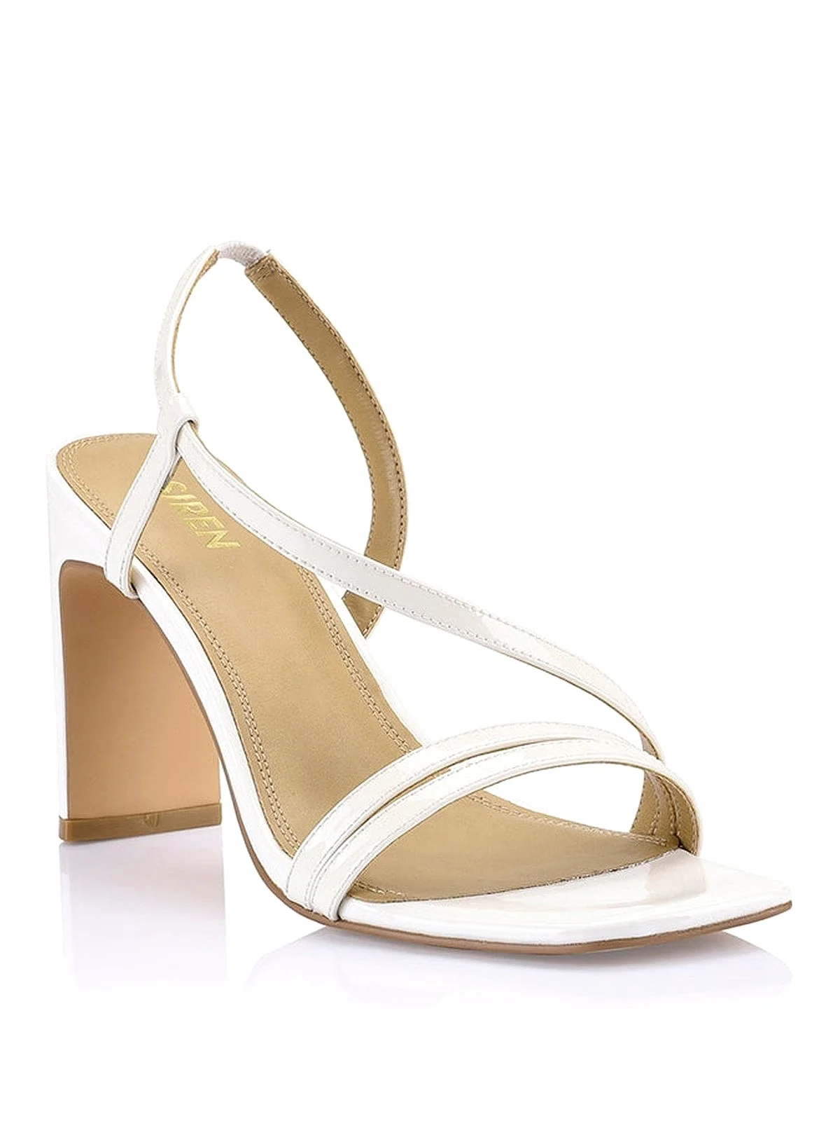 Kamino Heeled Sandals - Chalk Patent Leather