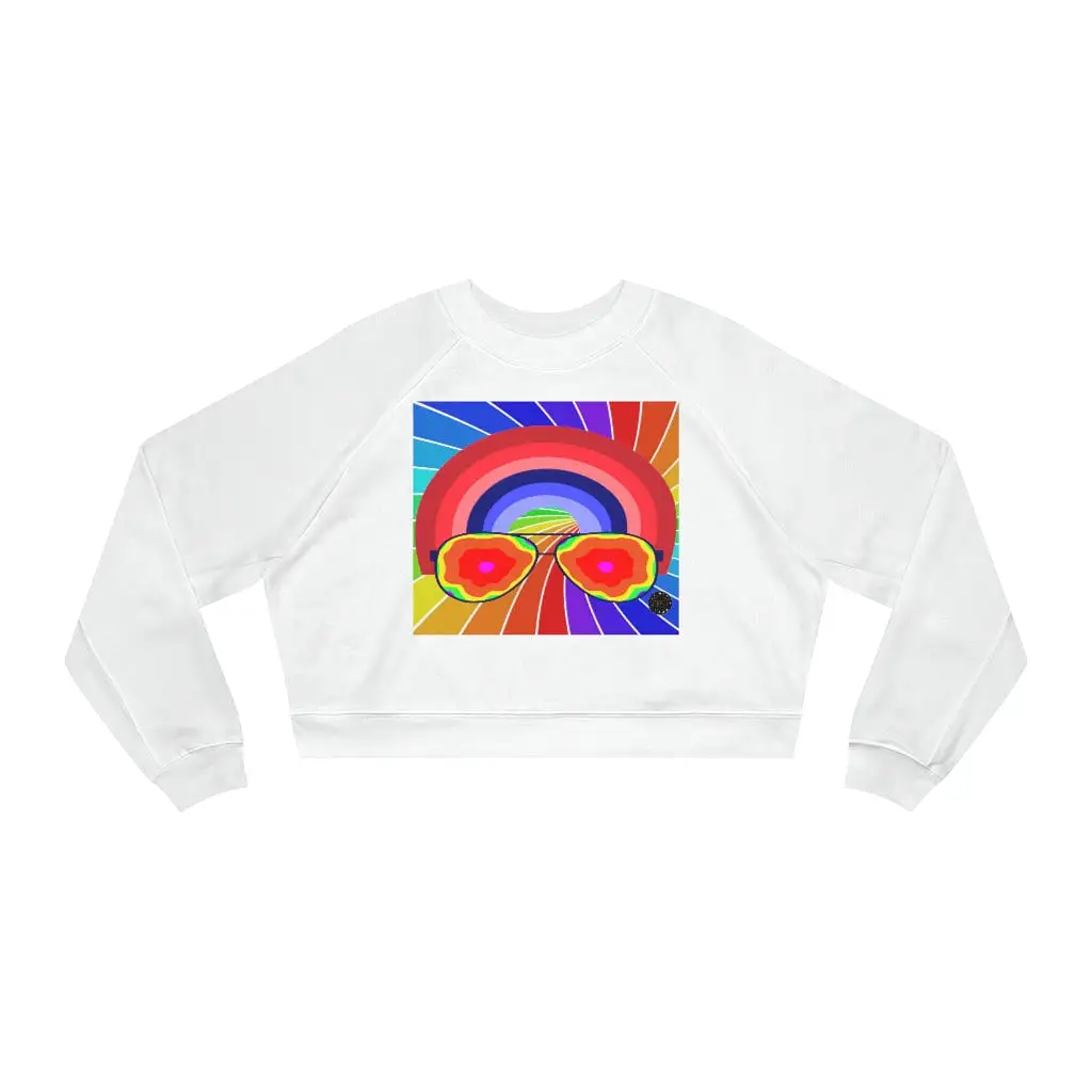 Love on Psychedelics Cropped Fleece Pullover