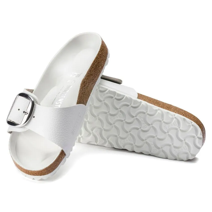 Madrid Big Buckle | Leather | White