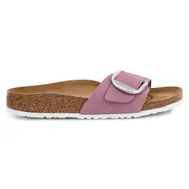 Madrid Big Buckle Nubuck Leather Unisex Slides Sandals