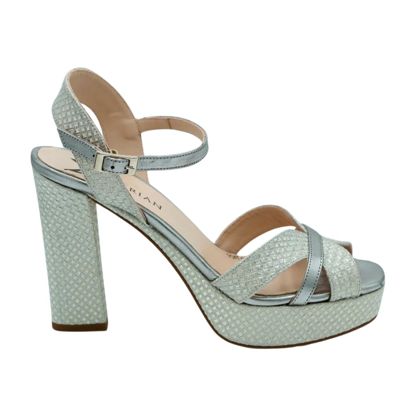 MARIAN Silver Print Platform Sandal 55900