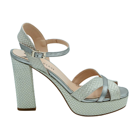 MARIAN Silver Print Platform Sandal 55900