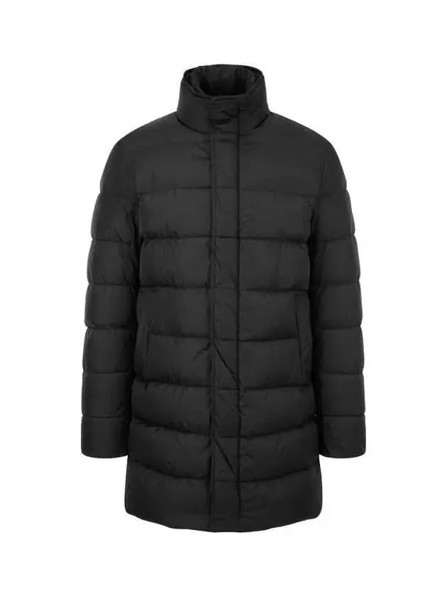 Men s zip up biv down padded coat black 270526