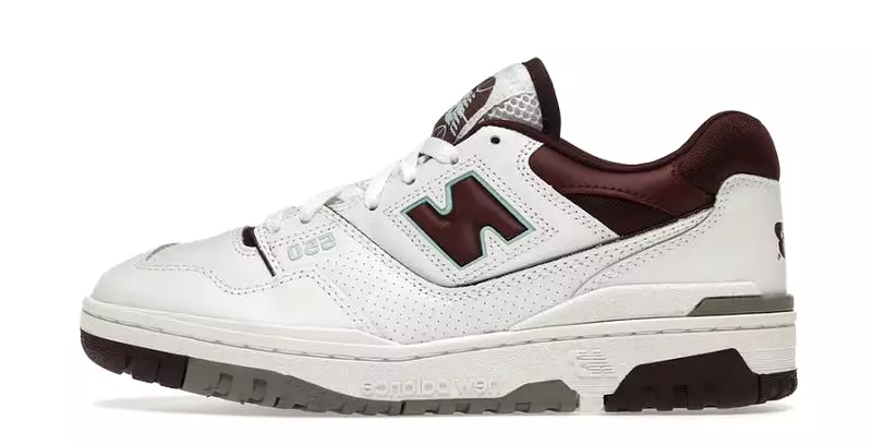 New Balance 550 Burgundy Cyan