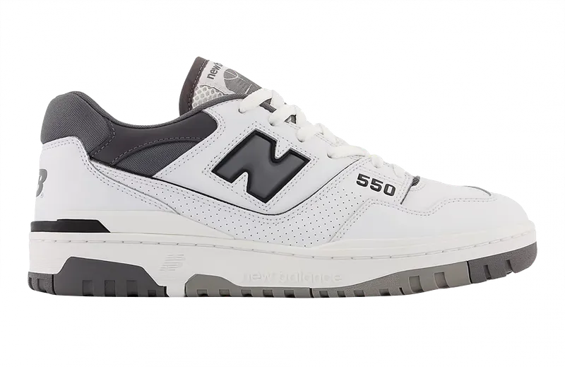 New Balance 550 White Grey Dark Grey