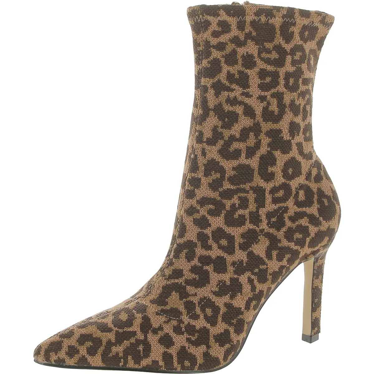 New York & Company Womens Animal Print Pointed Toe Ankle Boots